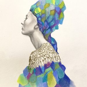 "Nature balance" Pastel & Gold Leaf