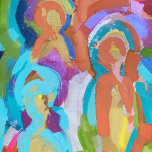 "Happy Crowds" Acrylic on Canvas