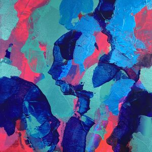 "Electric Crowds" Acrylic on Canvas