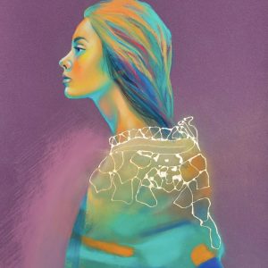 "Morning sun" Pastel & Gold Leaf - Micak Gallery