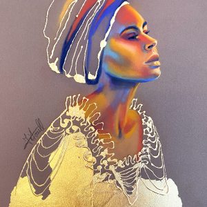 Pastel & Gold Leaf SOLD