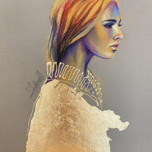 Pastel & Gold Leaf SOLD